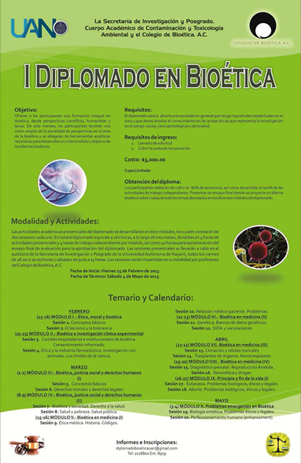 1 Diplomado en Bioética