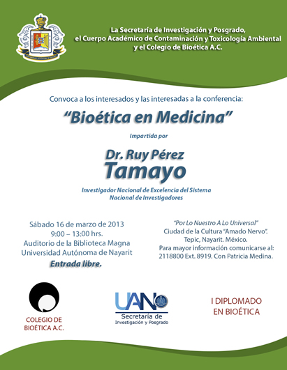  Conferencia "Bioética en Medicina"