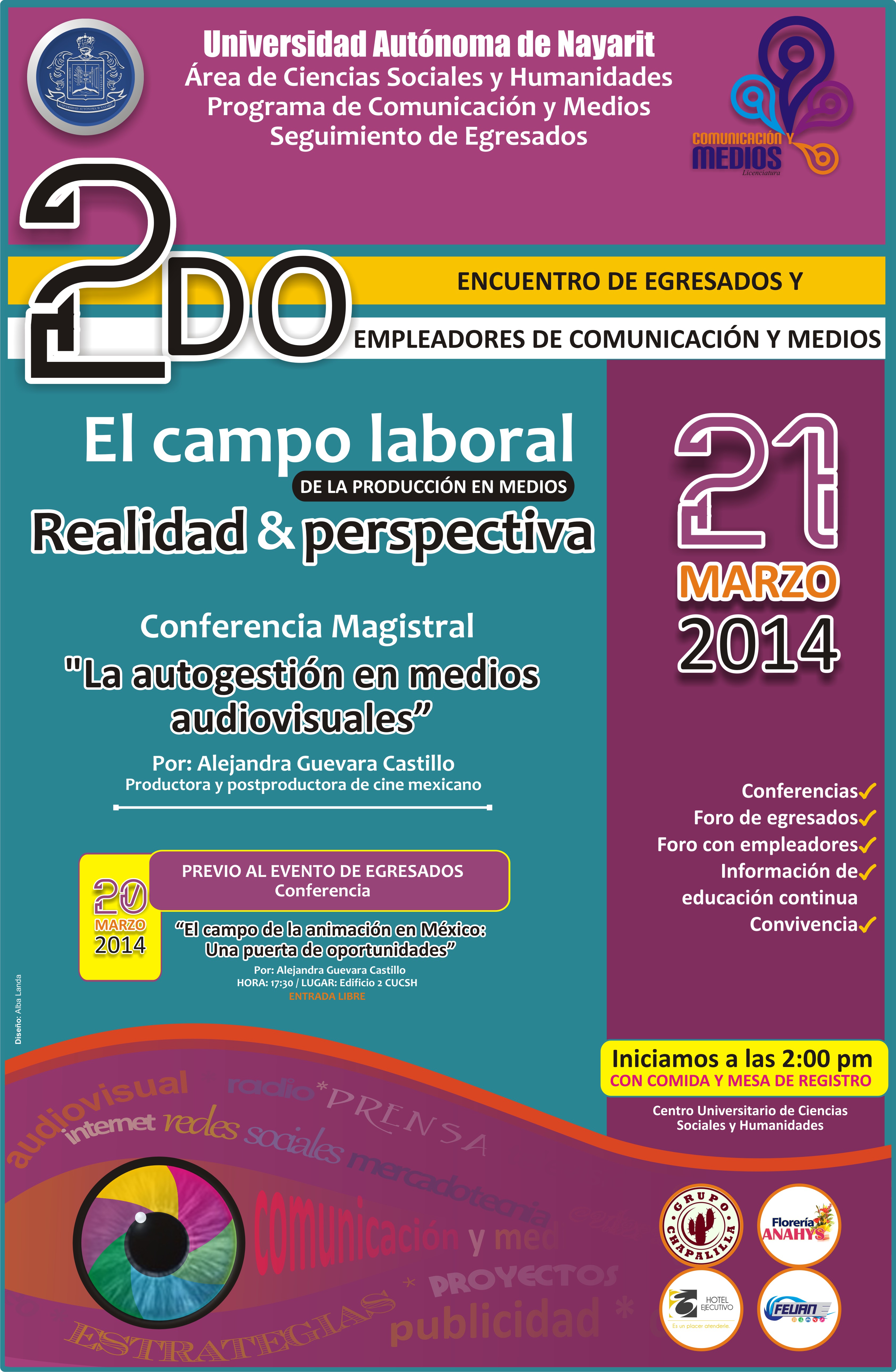 cartel 2do encuentro de egresados cucsh