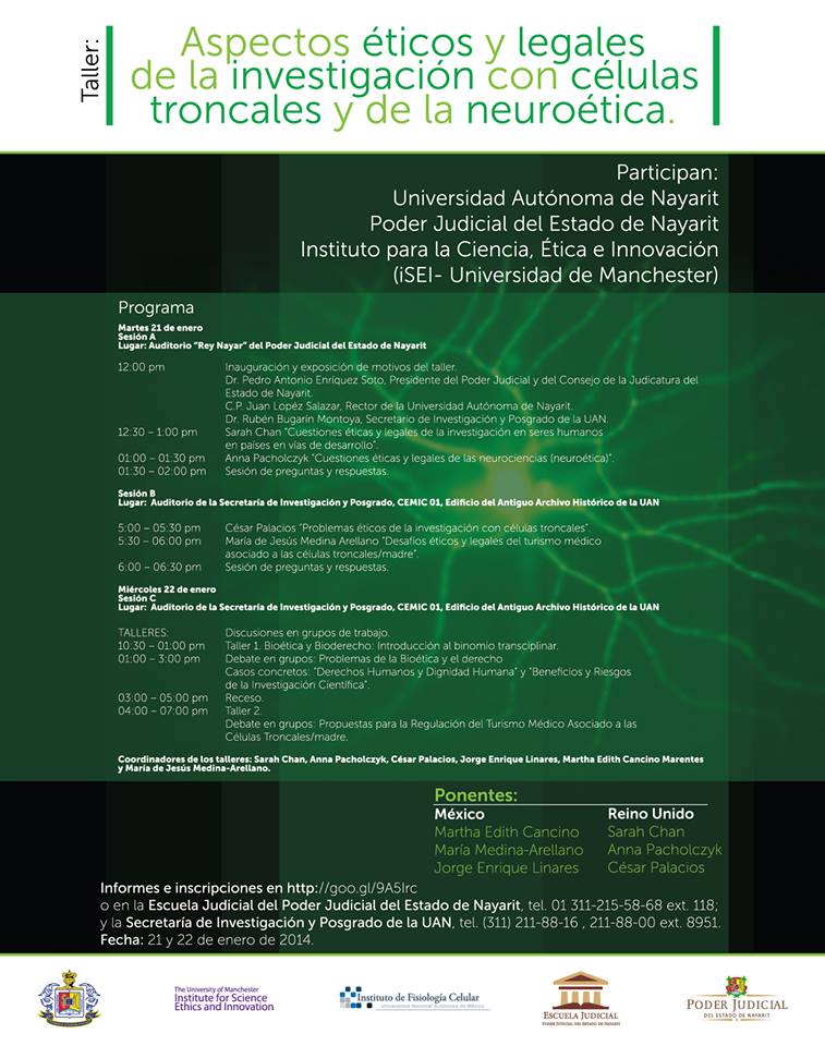 “Aspectos éticos y legales de la investigación con células troncales y neuroética