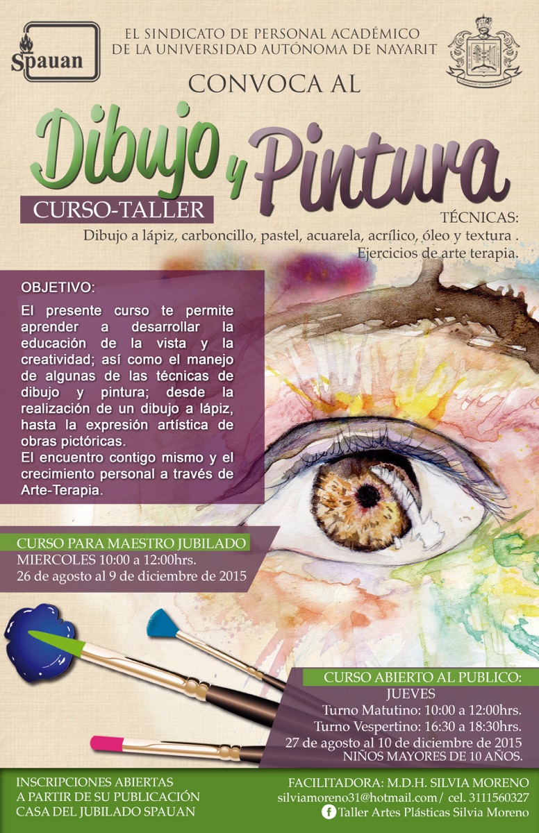Salón sabor dulce Médula Curso taller Dibujo y pintura - Universidad Autonoma de Nayarit