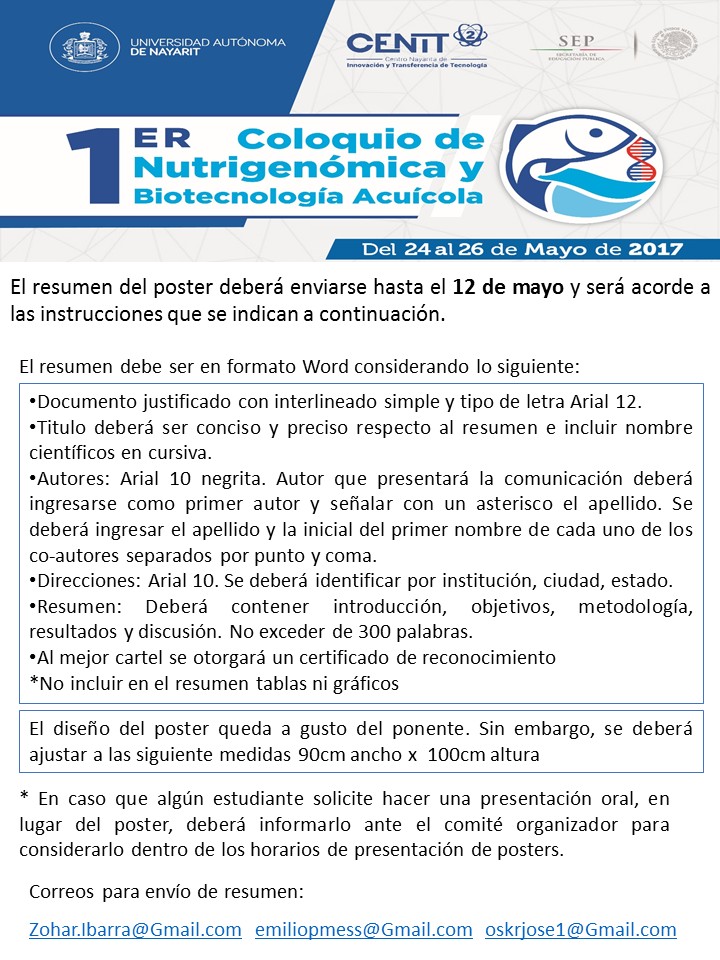 1er Coloquio Nutrigenomica